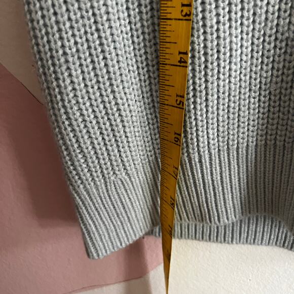 Blue Chunky‎ Sweater Vest, Preppy, Retro, Indie, Minimalist, Medium, Clean Girl - Picture 4 of 6